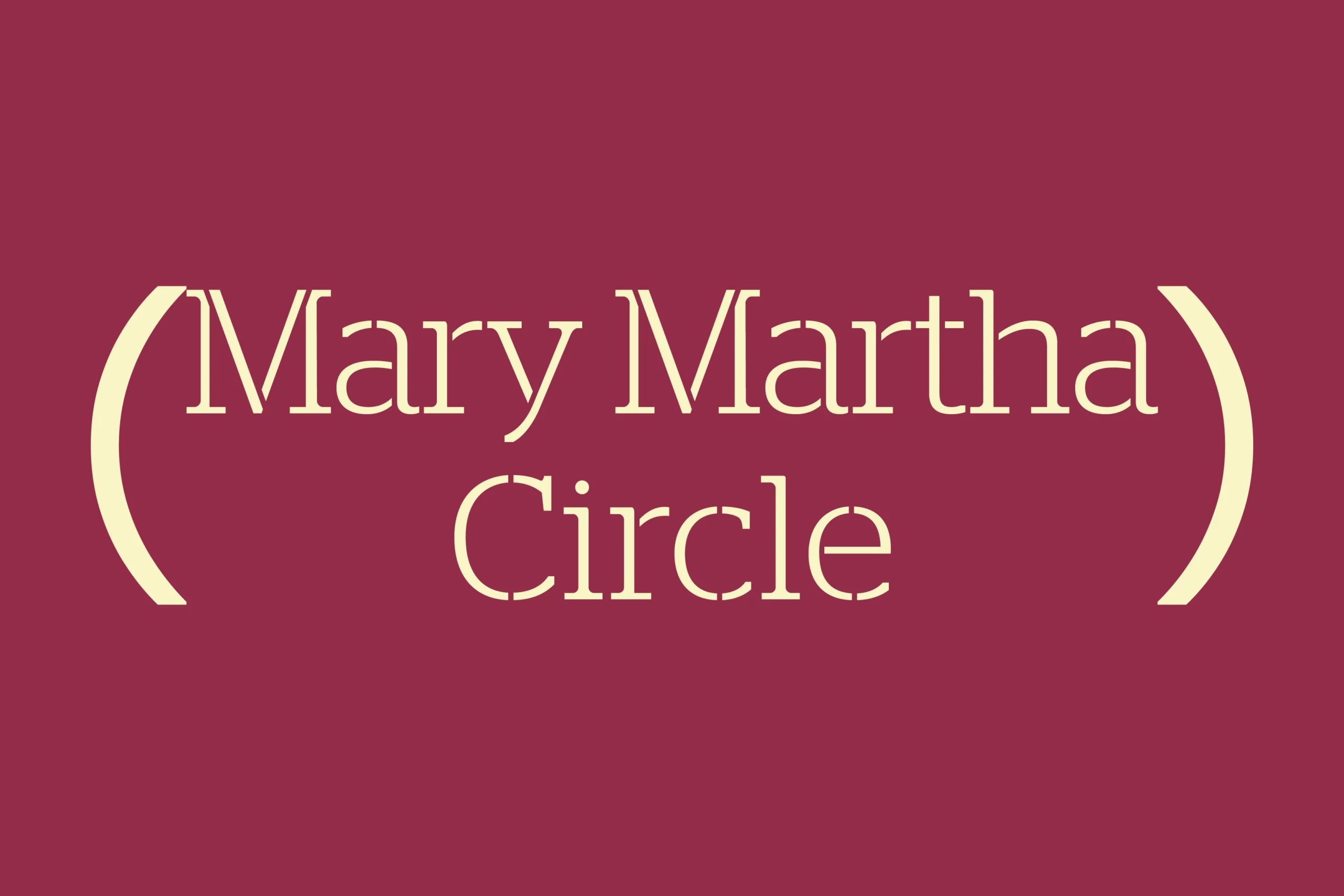 Small Group Images_Mary Martha Circle